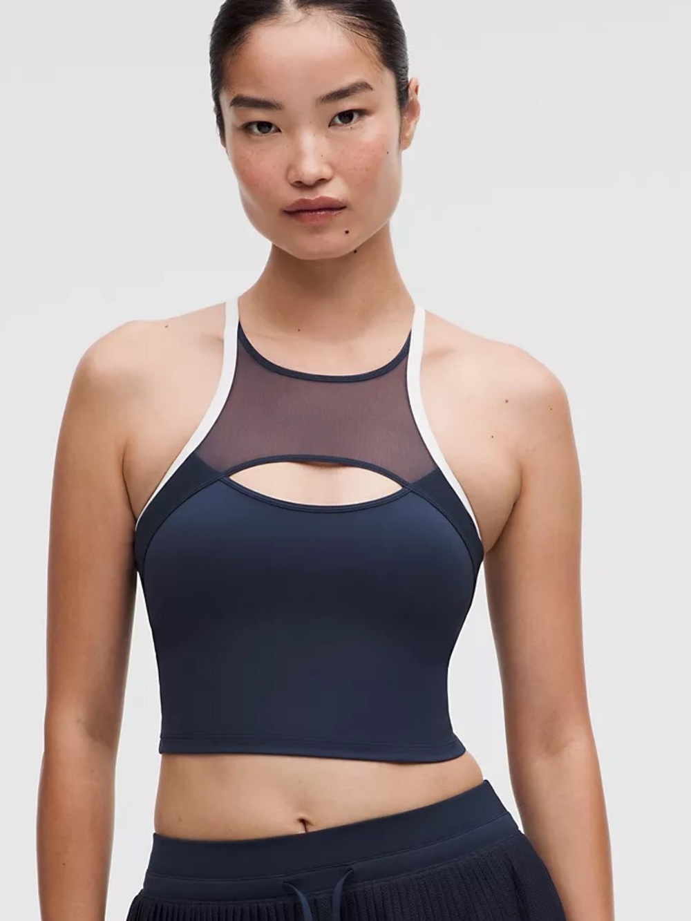 NWT Lululemon Ace Advantage Mesh Panel Tennis Tank Club Blue White M